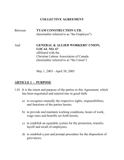 hereinafter referred to as "the Employer"