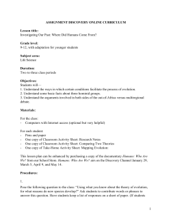 1 ASSIGNMENT DISCOVERY ONLINE CURRICULUM Lesson title
