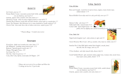 Daily Special &ndash; Lunch