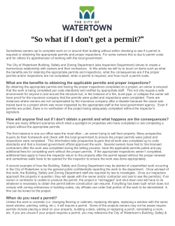 So what if I don`t get a permit?