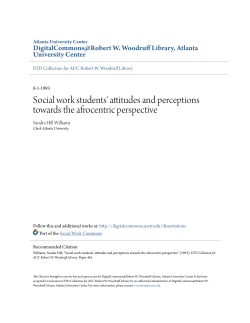 Social work students` attitudes and perceptions towards the