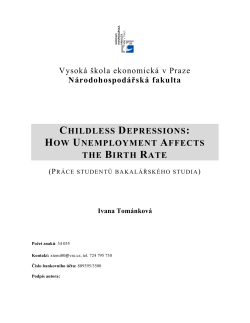 childless depressions: how unemployment affects the birth rate