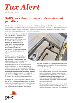 Tax Alert - PwC South Africa