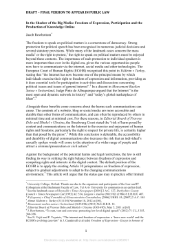 In the Shadow of Big Media SSRN