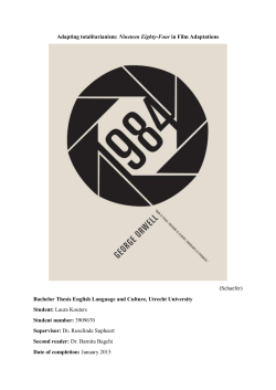 Adapting totalitarianism: Nineteen Eighty