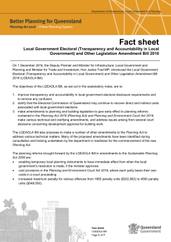Fact sheet &ndash; Local Government Electoral