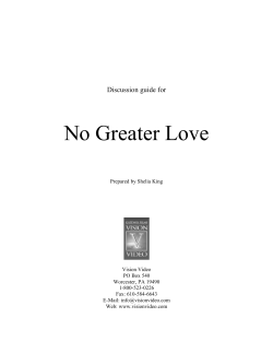 No Greater Love