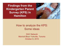 How to analyze the KPS