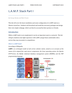 LAMP Stack Part I
