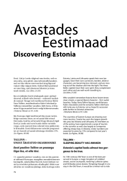 Avastades Eestimaad