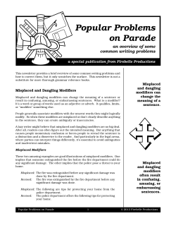 Popular Problems on Parade