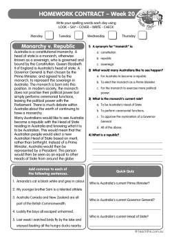 HOMEWORK CONTRACT &ndash; Week 20