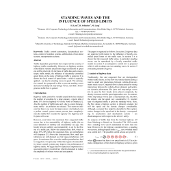 standing waves and the influence of speed limits