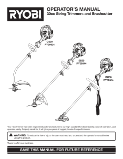 30cc String Trimmers and Brushcutter