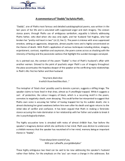 A commentary of &ldquo;Daddy&rdquo; by Sylvia Plath