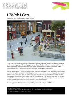 ITIC Marketing Pack - Terrapin Puppet Theatre