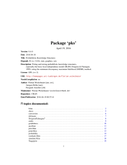 Package `pks`