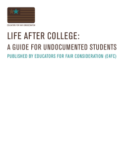 Life After College: A Guide for Undocumented Students