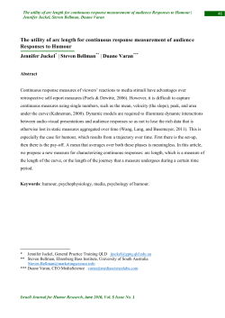 The utility of arc length for continuous response measurement of