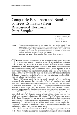 Compatible Basal Area and Number of Trees