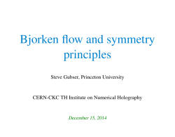 Bjorken flow and symmetry principles