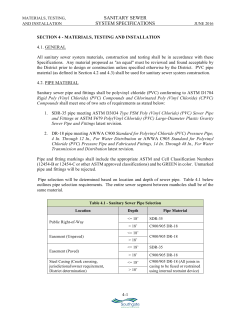Materials, Testing, and Installation