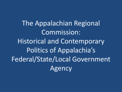 The Appalachian Regional Commission