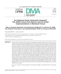 Are National Parks Inherently Unequal? The 2006