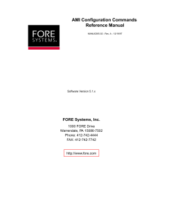 AMI Configuration Commands Reference Manual