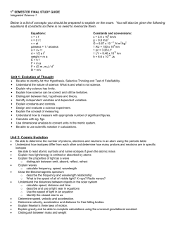 Define density as the mass of an object divided by its volume