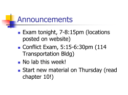 Exam II Review 10-30-12