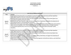 2016-17 Pacing Guide: Quarter 3
