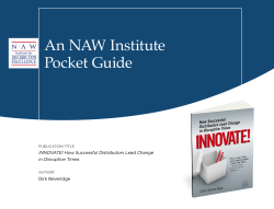 An NAW Institute Pocket Guide