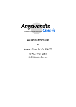 Supporting Information for Angew. Chem. Int. Ed - Wiley-VCH