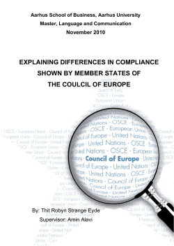 explaining differences in compliance shown by