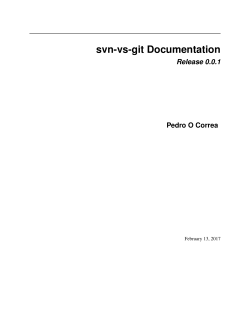 svn-vs-git Documentation