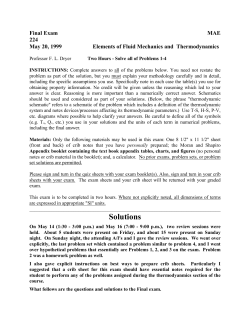 Final Exam Solutions - Princeton University