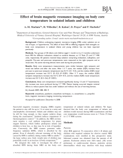 Effect of brain magnetic resonance imaging on body core