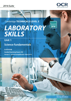 Unit 1 Science fundamentals