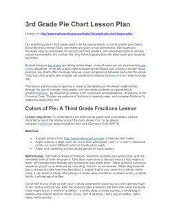 3rd Grade Pie Chart Lesson Plan