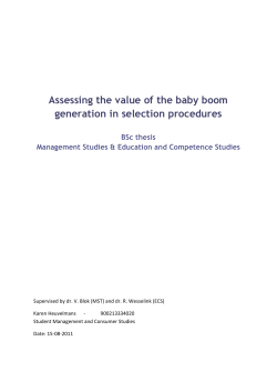 Assessing the value of the baby boom generation in selection