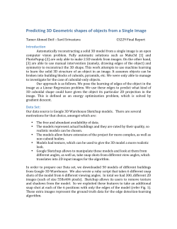 Predicting 3D Geometric shapes of objects from a Single