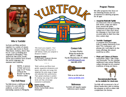 Contact Info www.yurtfolk.com References Who is Yurtfolk? Program