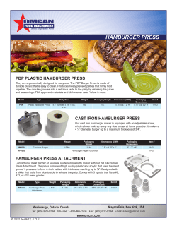 hamburger press - Webstaurant Store