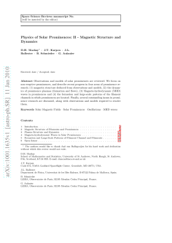Physics of Solar Prominences: II-Magnetic Structure and Dynamics