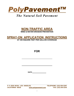 Spray-on Erosion Control Application at 350 sq. ft