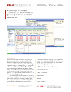 Guidelines for gui Analysis: Assessments and Recommendations for