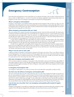 Emergency Contraception