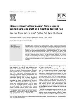 Nipple reconstruction in Asian females using banked cartilage graft