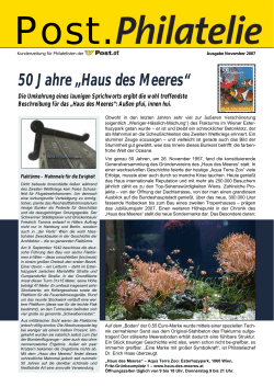 50 Jahre &bdquo;Haus des Meeres&ldquo;